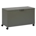 Skrzynia ogrodowa metalowa 510L, Edenio 130x60x78, zielona - Hesperide