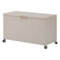 Skrzynia ogrodowa metalowa 510L, Edenio 130x60x78, beżowa - Hesperide