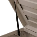 Skrzynia ogrodowa metalowa 510L, Edenio 130x60x78, beżowa - Hesperide