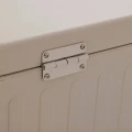 Skrzynia ogrodowa metalowa 510L, Edenio 130x60x78, beżowa - Hesperide