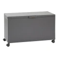 Skrzynia ogrodowa metalowa 510L, Edenio 130x60x78, szara - Hesperide