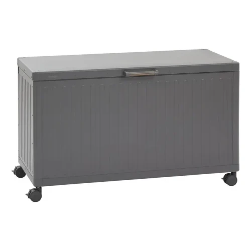Skrzynia ogrodowa metalowa 510L, Edenio 130x60x78, szara - Hesperide