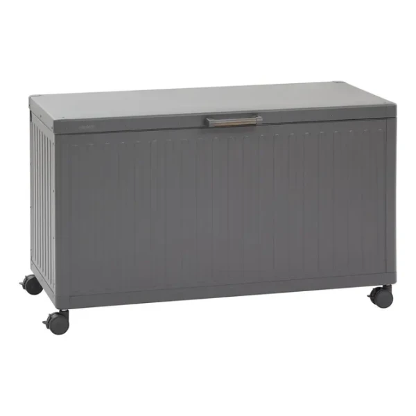 Skrzynia ogrodowa metalowa 510L, Edenio 130x60x78, szara - Hesperide