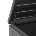 Skrzynia ogrodowa metalowa 510L, Edenio 130x60x78, szara - Hesperide