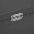 Skrzynia ogrodowa metalowa 670L, Edenio 141x72x78, szara - Hesperide