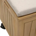 Skrzynia ogrodowa z siedziskiem drewniana 210L Lodgia 128x50x58 cm - Hesperide