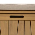 Skrzynia ogrodowa z siedziskiem drewniana 210L Lodgia 128x50x58 cm - Hesperide
