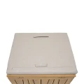 Skrzynia z siedziskiem na balkon drewniana 100L Lodgia 60x50x59 cm - Hesperide