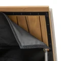 Skrzynia z siedziskiem na balkon drewniana 100L Lodgia 60x50x59 cm - Hesperide