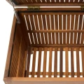 Skrzynia na balkon i do ogrodu drewniana 100L, 60x50x58 cm - Hesperide