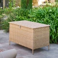 Skrzynia ogrodowa z rattanu syntetycznego 300L Savana 116x66x58 cm - Hesperide