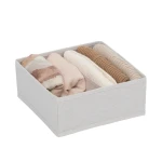 Organizer na ubrania do szafy 24,5x23,8cm Groomy 2 przegrody, beżowy - 5five