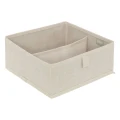 Organizer na ubrania do szafy 24,5x23,8cm Groomy 2 przegrody, beżowy - 5five