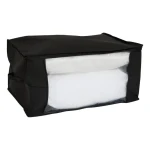 Torba na pościel i ubrania z okienkiem 60x45 cm, czarna - 5five