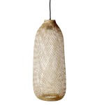 Naturalna długa lampa sufitowa z bambusa - BLOOMINGVILLE