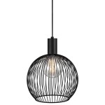 Czarna ażurowa lampa sufitowa Aver 30 z metalu - DESIGN FOR THE PEOPLE BY NORDLUX