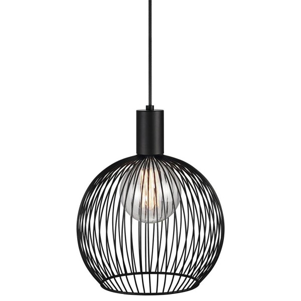 Czarna ażurowa lampa sufitowa Aver 30 z metalu - DESIGN FOR THE PEOPLE BY NORDLUX