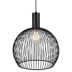 Czarna ażurowa lampa sufitowa Aver 40 z metalu - DESIGN FOR THE PEOPLE BY NORDLUX