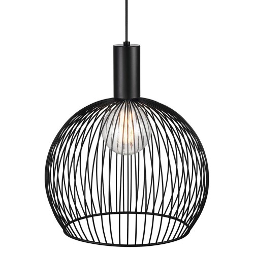Czarna ażurowa lampa sufitowa Aver 40 z metalu DESIGN FOR THE PEOPLE BY NORDLUX