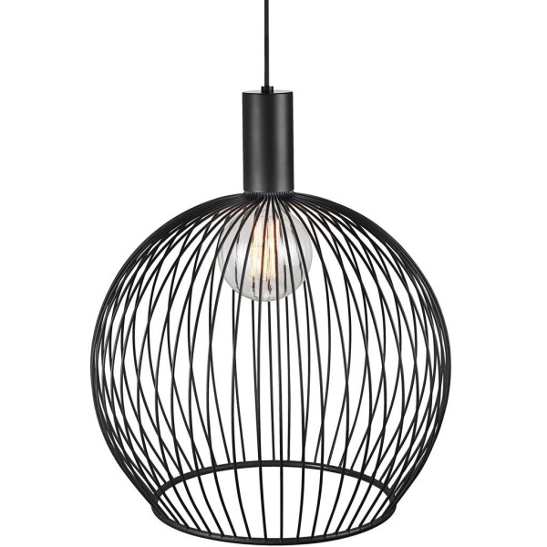 Czarna ażurowa lampa sufitowa Aver 50 z metalu - DESIGN FOR THE PEOPLE BY NORDLUX