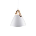 Biała lampa wisząca Strap 16 DESIGN FOR THE PEOPLE BY NORDLUX