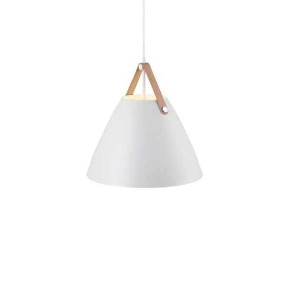 Designerska lampa wisząca Strap 36, biała - DFTP by Nordlux