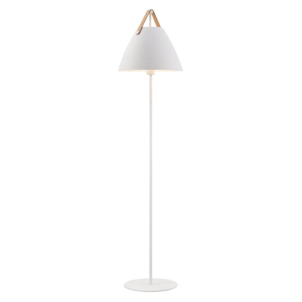 Biała lampa podłogowa Strap - DESIGN FOR THE PEOPLE BY NORDLUX