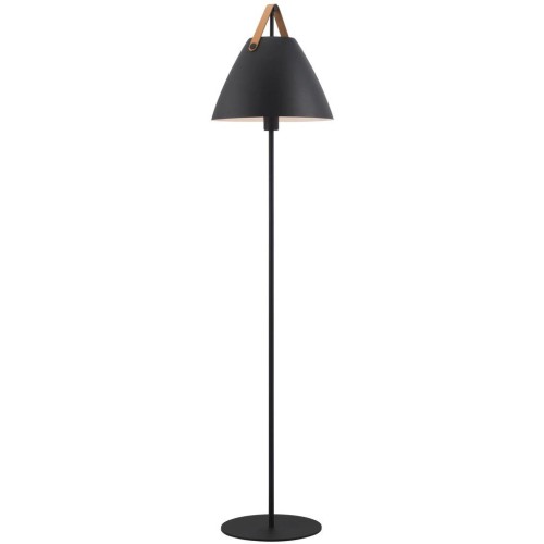 Czarna lampa podłogowa Strap DESIGN FOR THE PEOPLE BY NORDLUX