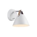 Biała lampa ścienna kinkiet Strap 15 DESIGN FOR THE PEOPLE BY NORDLUX