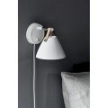 Biała lampa ścienna kinkiet Strap 15 DESIGN FOR THE PEOPLE BY NORDLUX