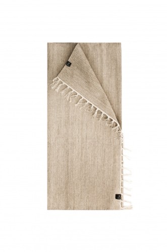 Beżowy chodnik Saro z bawełny 80x230 HIMLA