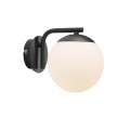 Lampa ścienna Grant czarna z białą szklaną kulą NORDLUX