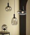 Lampa sufitowa Alton23 z ciemnego szkła eleganckie lampy sufitowe NORDLUX
