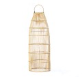 Długi abażur rattanowy do lampy wiszącej Fish-Trap-M - Bazar Bizar