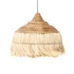 Duża lampa sufitowa Abaca Hoola L z trawy BAZAR BIZAR