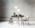 Biała szklana lampa sufitowa kula Cafe30 NORDLUX