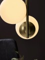 Lampa wisząca nowoczesna Lilly z trzema szklanymi kloszami w kolorze mosiądzu NORDLUX