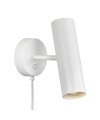 Minimalistyczna lampa ścienna Mib 6, biała - DFTP by Nordlux