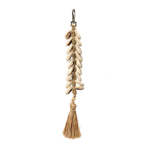 Brelok do kluczy Fishbone Natural White BAZAR BIZAR
