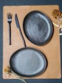 Ceramiczne talerze obiadowe Mame Coffee, 6 szt - Muubs
