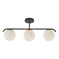 Lampa sufitowa Grant 3 szklane kule czarna NORDLUX