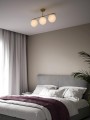 Lampa sufitowa Grant 3 szklane kule kolor mosiądzu NORDLUX