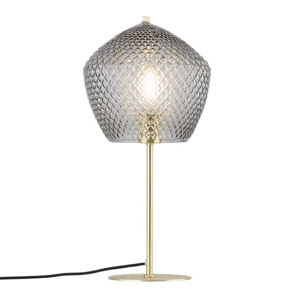 Lampa stołowa nocna Orbiform z dymionego szkła NORDLUX