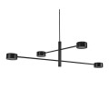 Czarna nowoczesna lampa sufitowa Clyde 4 NORDLUX
