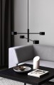 Czarna designerska lampa wiszaca Clyde 4 NORDLUX