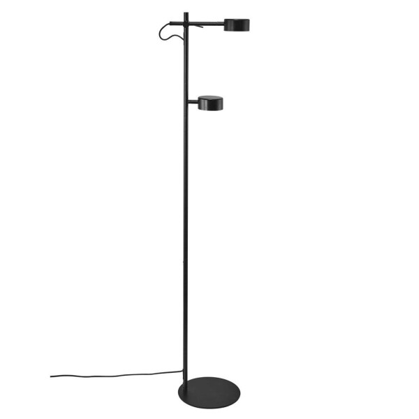 Czarna nowoczesna lampa podłogowa Clyde - Nordlux