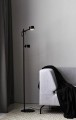 Czarna nowoczesna lampa podłogowa styl skandynawski Clyde NORDLUX