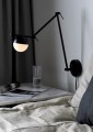 Nowoczesny kinkiet Contina z opcją lampy sufitowej w kolorze czarnym NORDLUX