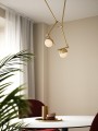 Nowoczesny kinkiet lampa sufitowa Contina z opcją lampy sufitowej w kolorze mosiądzu NORDLUX