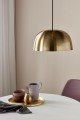 Złota lampa sufitowa wisząca w stylu skandynawskim Cera z metalu NORDLUX